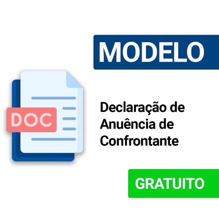 Declaração de Anuência de Confrontante [MODELO]