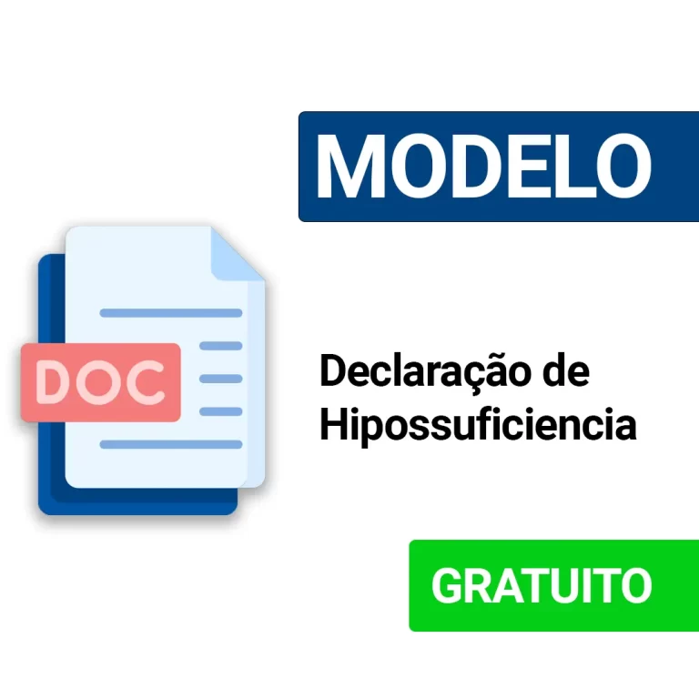Declaração de Hipossuficiência [MODELO]